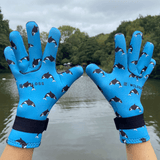 Limestone Neoprene Swimming Gloves in Orca