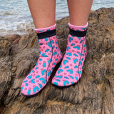 Limestone Neoprene Swimming Socks in Xmas Holly