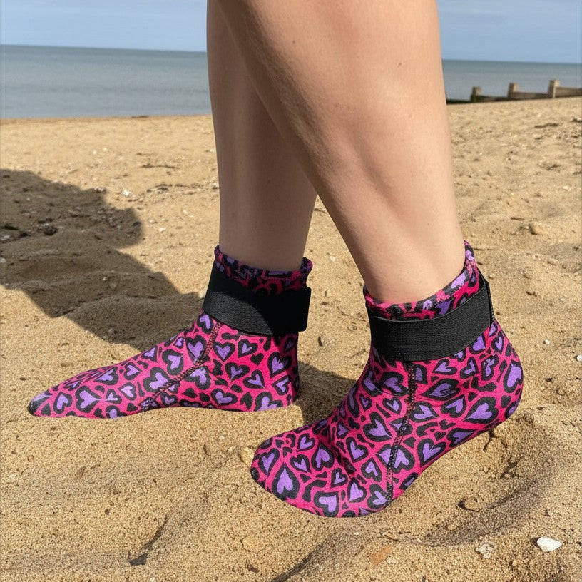 Limestone Neoprene Swimming Socks in Cold Cold Heart