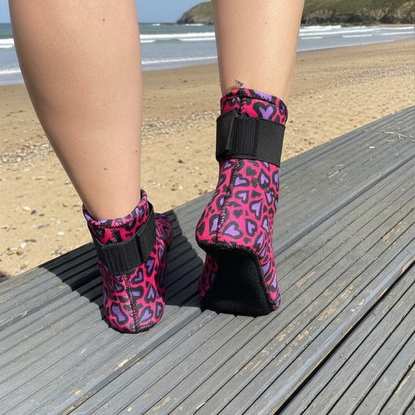 Limestone Neoprene Swimming Socks in Cold Cold Heart
