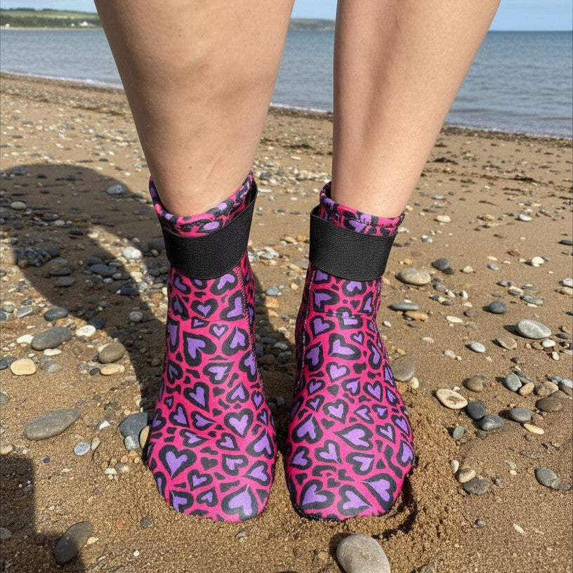 Limestone Neoprene Swimming Socks in Cold Cold Heart