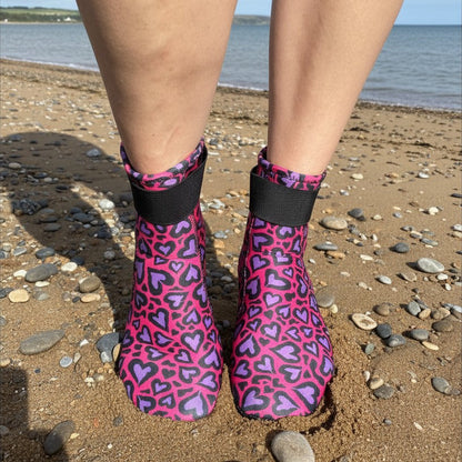 Limestone Neoprene Swimming Socks in Cold Cold Heart