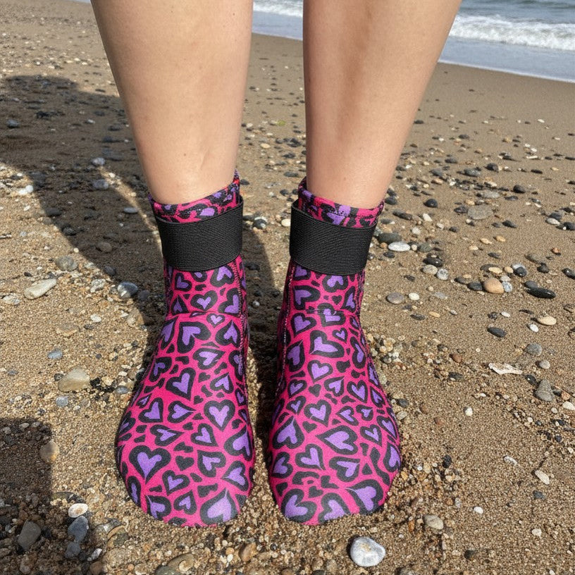 Limestone Neoprene Swimming Socks in Cold Cold Heart