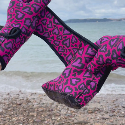 EasyOff™ Fleece Lined Swimming Socks in Cold Cold Heart with Kevlar Soles